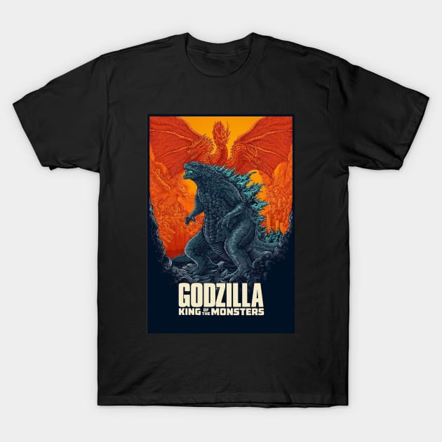 godzilla T-Shirt by naslineas